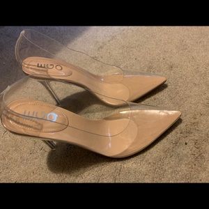 Clear heels